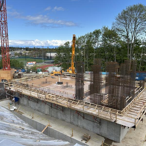 VIU student housing construction May 2025